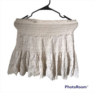 LoveShackFancy Ruffle Ruched Skirt, size XXS